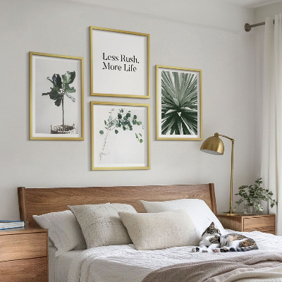 Polittico con cornice Piante verdi minimalismo