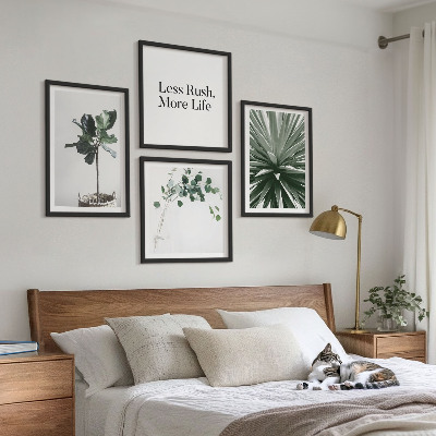 Polittico con cornice Piante verdi minimalismo