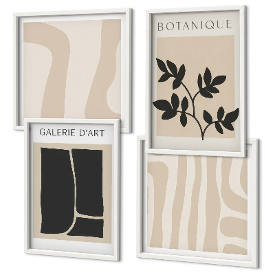 Galleria a parete Motivi vegetali astratti