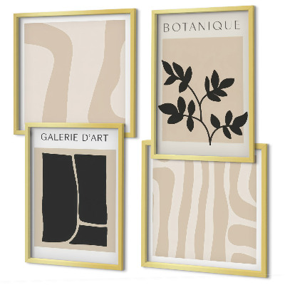 Galleria a parete Motivi vegetali astratti