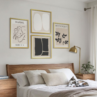 Composizione di 4 quadri I dipinti di piante eleganti di Matisse