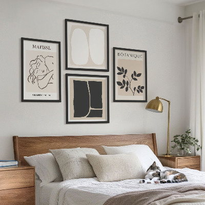 Composizione di 4 quadri I dipinti di piante eleganti di Matisse