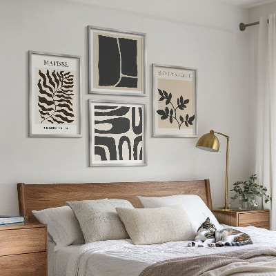 Polittico con cornice Poster minimalisti di piante