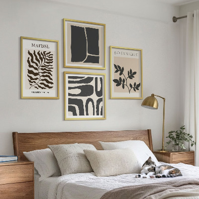 Polittico con cornice Poster minimalisti di piante