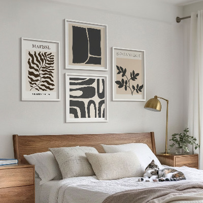 Polittico con cornice Poster minimalisti di piante