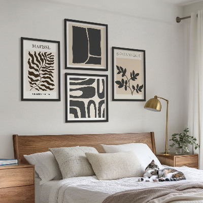 Polittico con cornice Poster minimalisti di piante