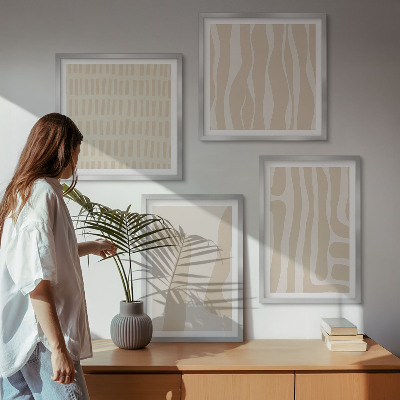 Galleria a parete Forme astratte di motivi boho