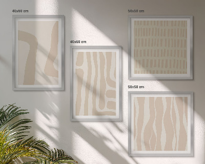Galleria a parete Forme astratte di motivi boho