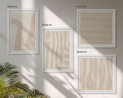 Galleria a parete Forme astratte di motivi boho