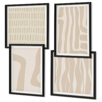 Galleria a parete Forme astratte di motivi boho
