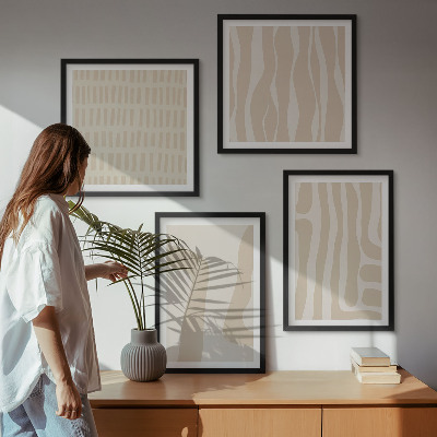 Galleria a parete Forme astratte di motivi boho