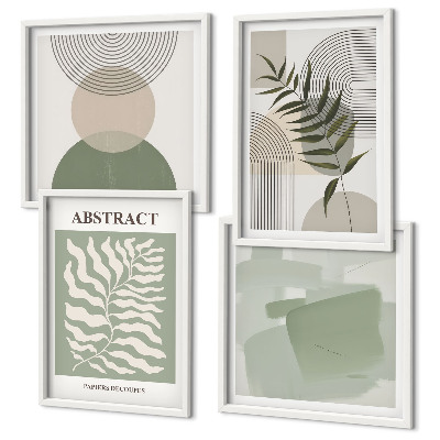 Galleria a parete astrazioni botaniche boho