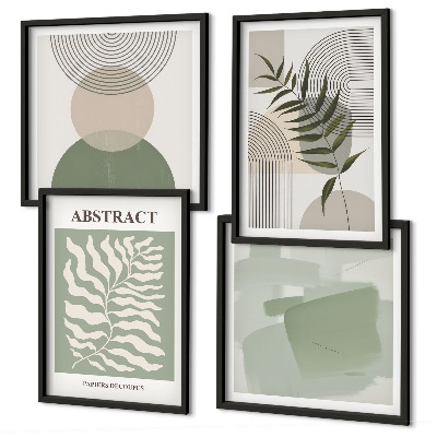 Galleria a parete astrazioni botaniche boho