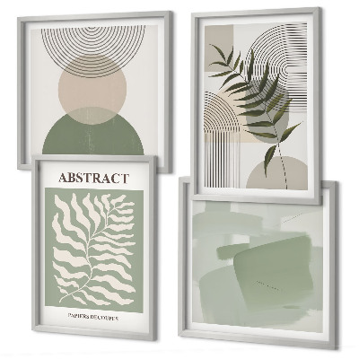 Galleria a parete astrazioni botaniche boho