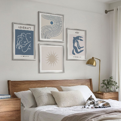 Composizione di 4 quadri Gli eleganti motivi astratti di Matisse