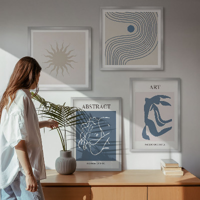 Composizione di 4 quadri Gli eleganti motivi astratti di Matisse