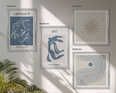 Composizione di 4 quadri Gli eleganti motivi astratti di Matisse