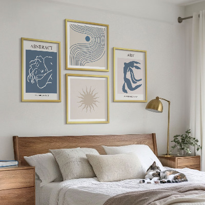 Composizione di 4 quadri Gli eleganti motivi astratti di Matisse