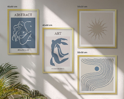 Composizione di 4 quadri Gli eleganti motivi astratti di Matisse