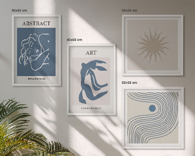 Composizione di 4 quadri Gli eleganti motivi astratti di Matisse