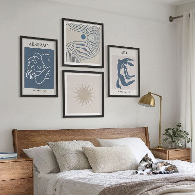 Composizione di 4 quadri Gli eleganti motivi astratti di Matisse
