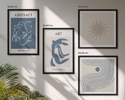 Composizione di 4 quadri Gli eleganti motivi astratti di Matisse