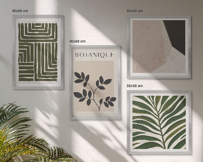 Polittico con cornice composizioni botaniche boho