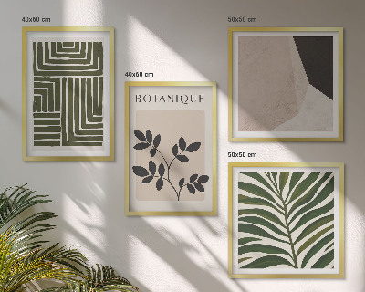 Polittico con cornice composizioni botaniche boho