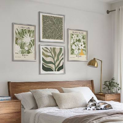 Polittico con cornice Motivi floreali, decorazioni boho