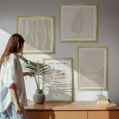 Polittico con cornice Decorazioni bohémien astratte