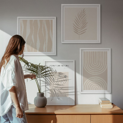 Polittico con cornice Decorazioni bohémien astratte