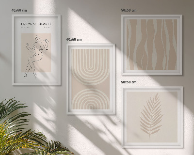 Polittico con cornice Decorazioni bohémien astratte