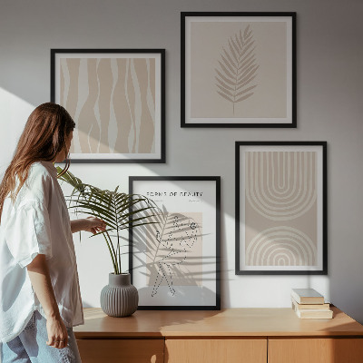 Polittico con cornice Decorazioni bohémien astratte