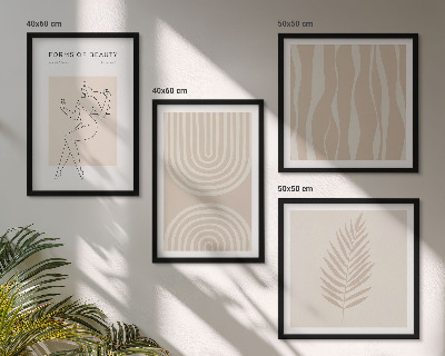 Polittico con cornice Decorazioni bohémien astratte