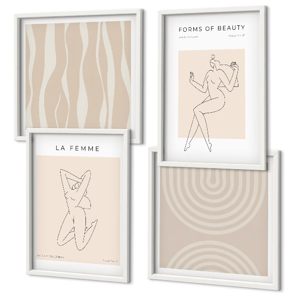 Galleria a parete Una collezione di forme minimaliste