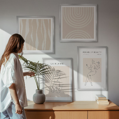 Galleria a parete Una collezione di forme minimaliste
