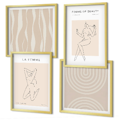 Galleria a parete Una collezione di forme minimaliste