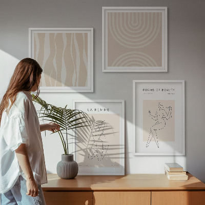Galleria a parete Una collezione di forme minimaliste