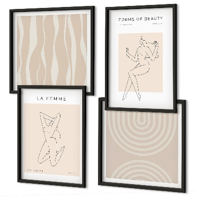 Galleria a parete Una collezione di forme minimaliste