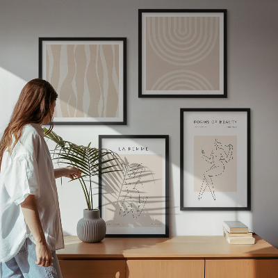 Galleria a parete Una collezione di forme minimaliste