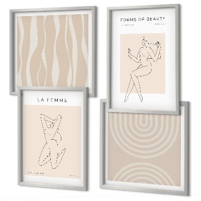 Galleria a parete Una collezione di forme minimaliste