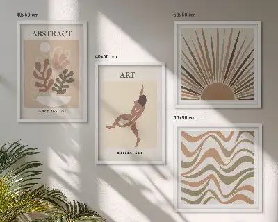 Motivi astratti bohémien di Matisse galleria a parete