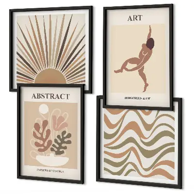 Motivi astratti bohémien di Matisse galleria a parete