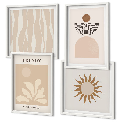 Galleria a parete Eleganti beige astratti