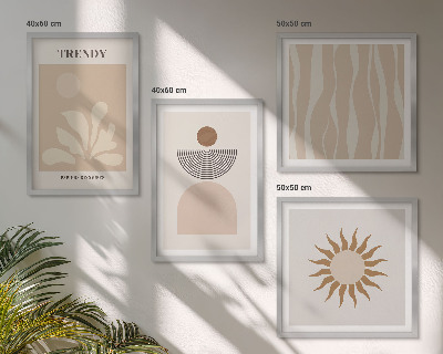Galleria a parete Eleganti beige astratti