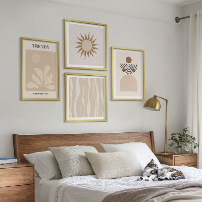 Galleria a parete Eleganti beige astratti