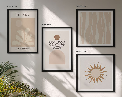 Galleria a parete Eleganti beige astratti
