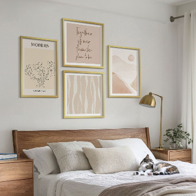 Polittico con cornice Forme astratte e colori
