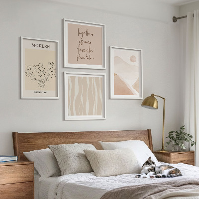 Polittico con cornice Forme astratte e colori