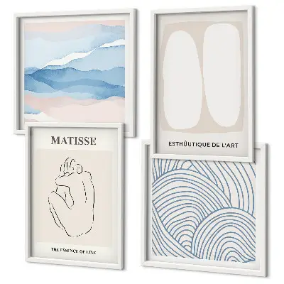 Le forme astratte di Matisse composizione di 4 quadri